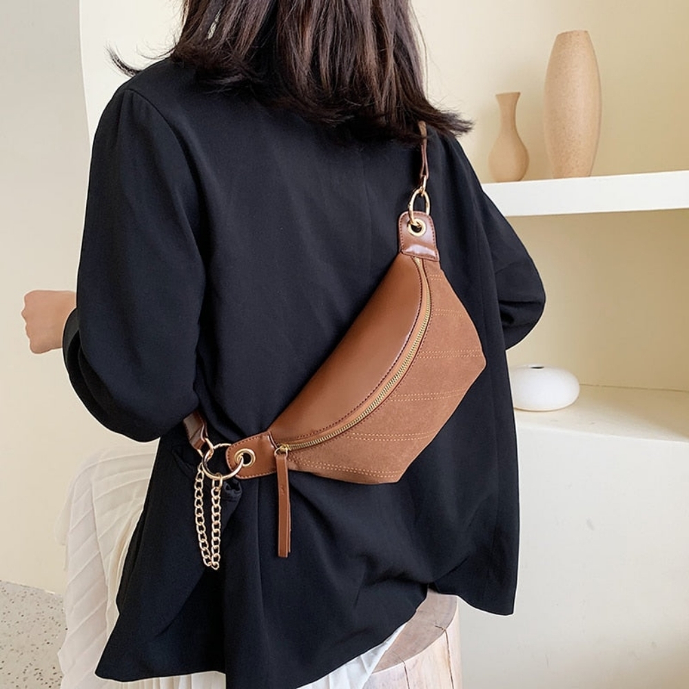 Fashion Chain Banana Waist Bag